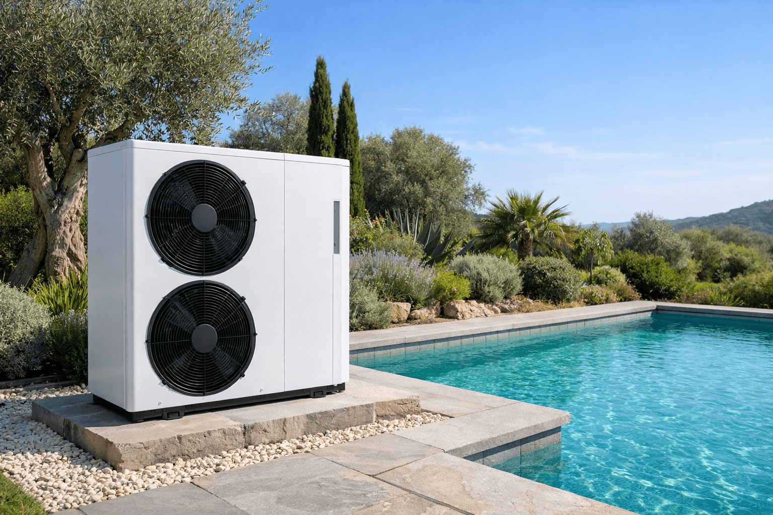 Pompe à chaleur piscine installée